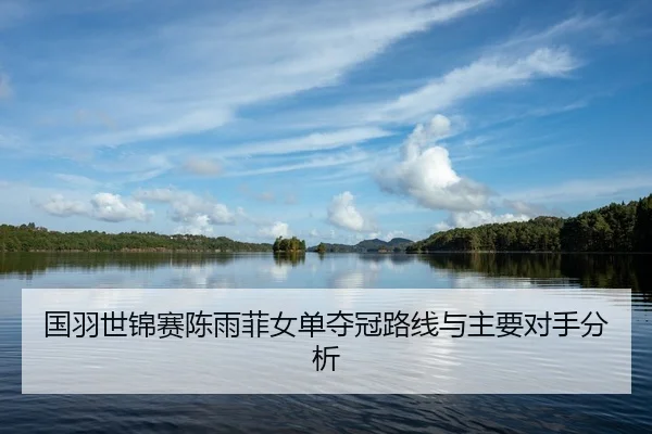 国羽世锦赛陈雨菲女单夺冠路线与主要对手分析